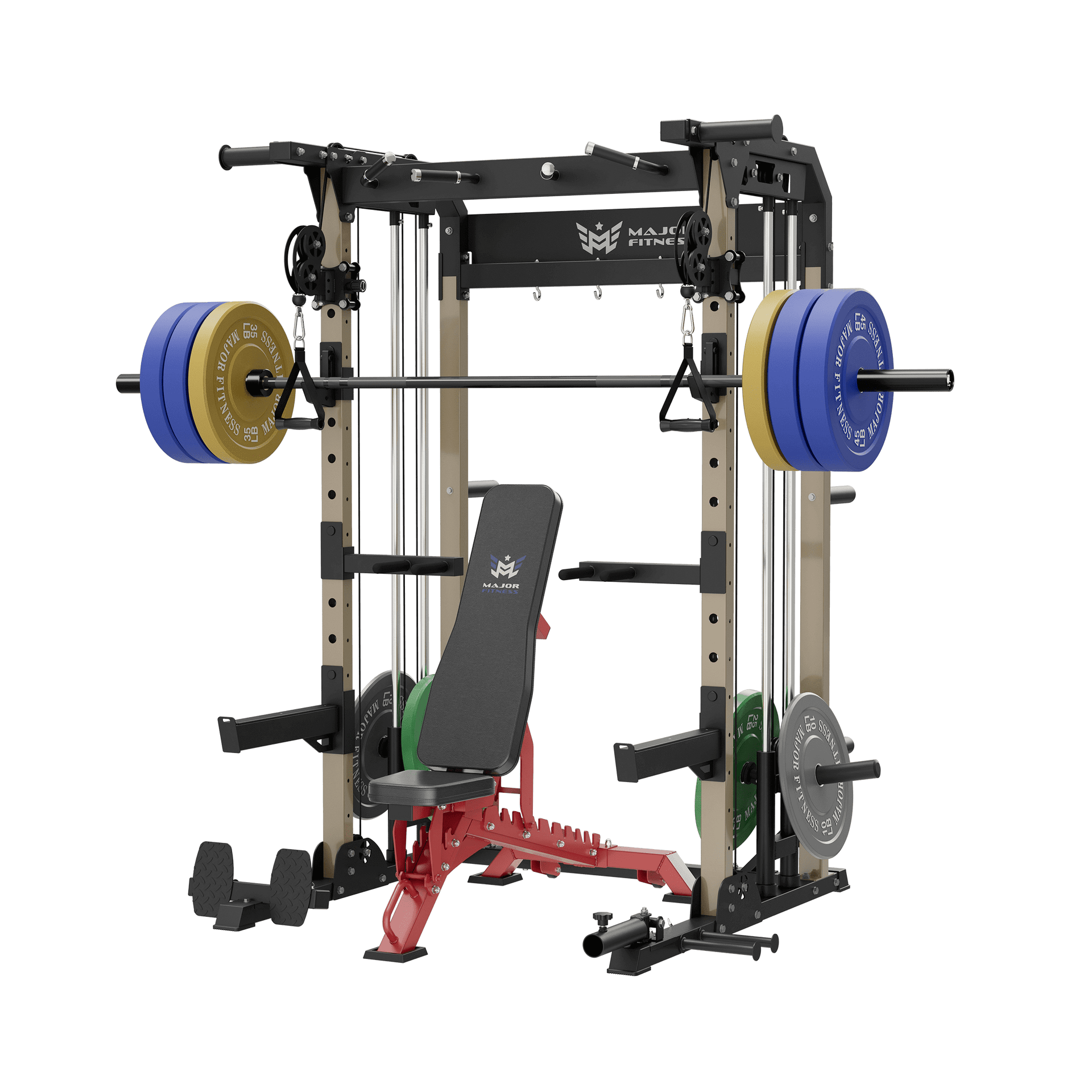 MAJOR FITNESS All-In-One Home Gym Power Rack Package F22