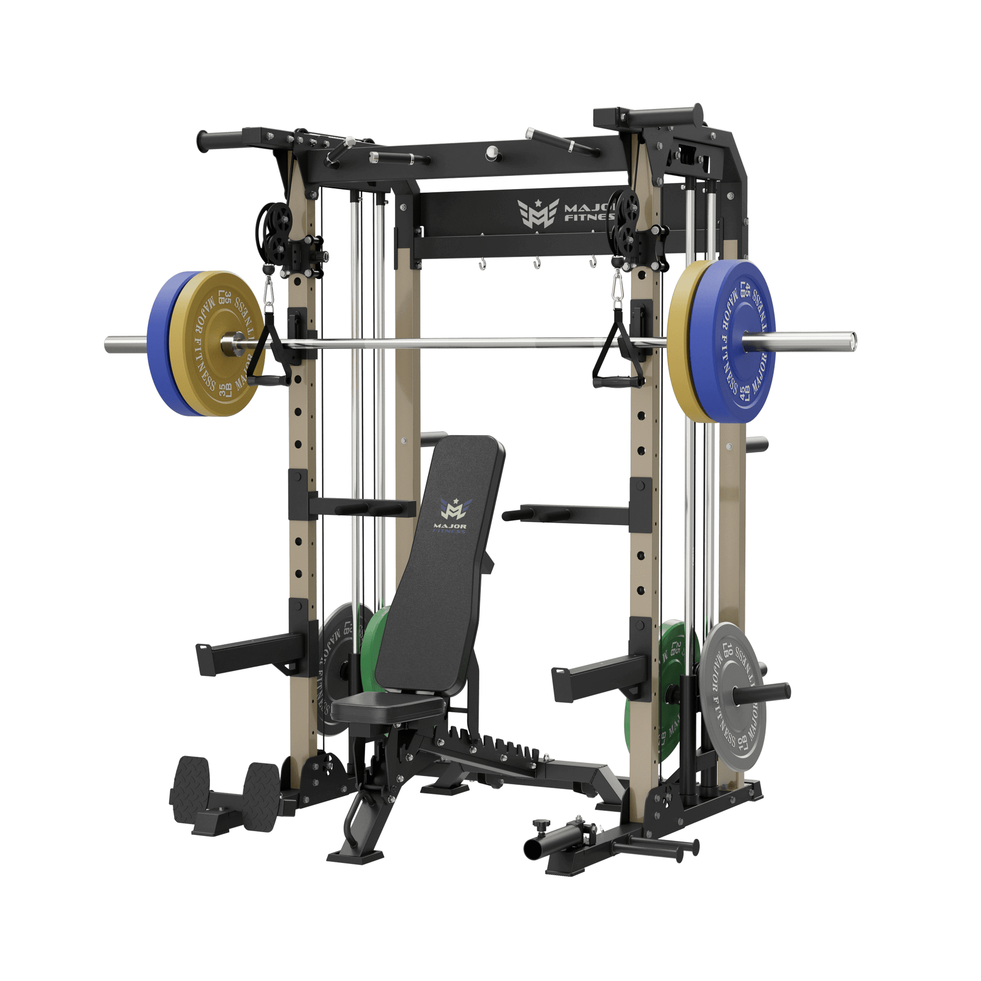 MAJOR FITNESS All-In-One Home Gym Power Rack Package F22