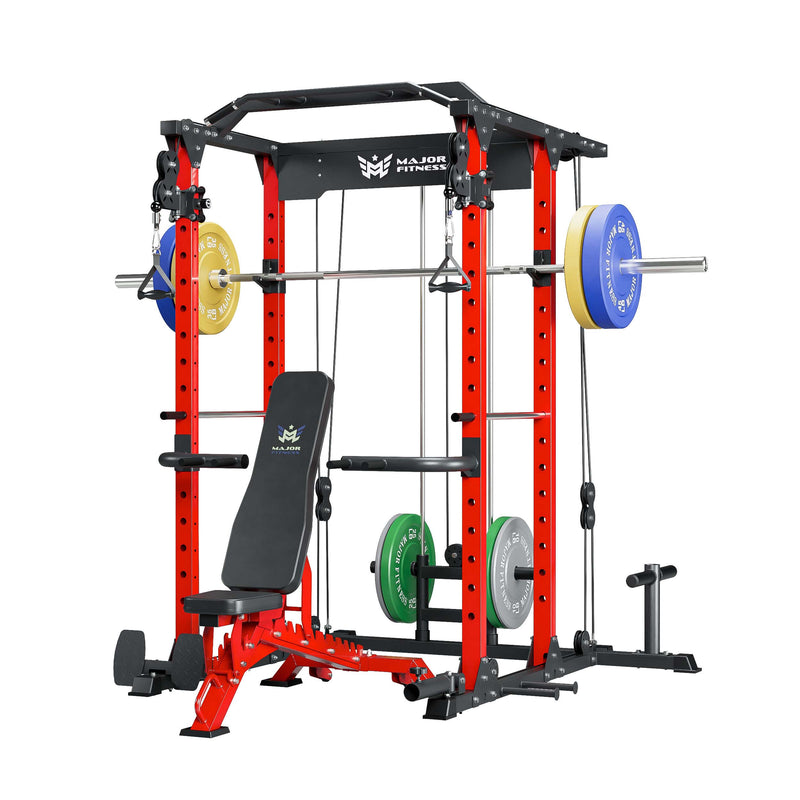 MAJOR FITNESS All-In-One Home Gym Power Rack Package PLM03