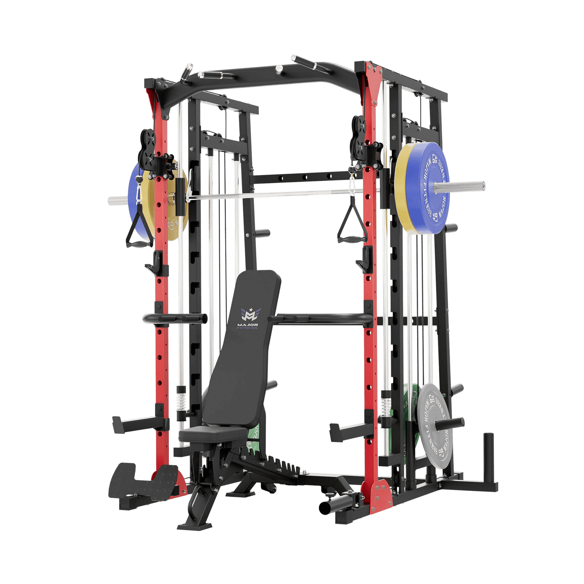 MAJOR FITNESS All-In-One Home Gym Smith Machine Package SML07