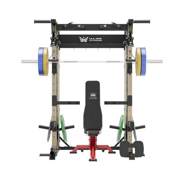 Major Fitness All-In-One Home Gym Smith Machine Package Spirit B52
