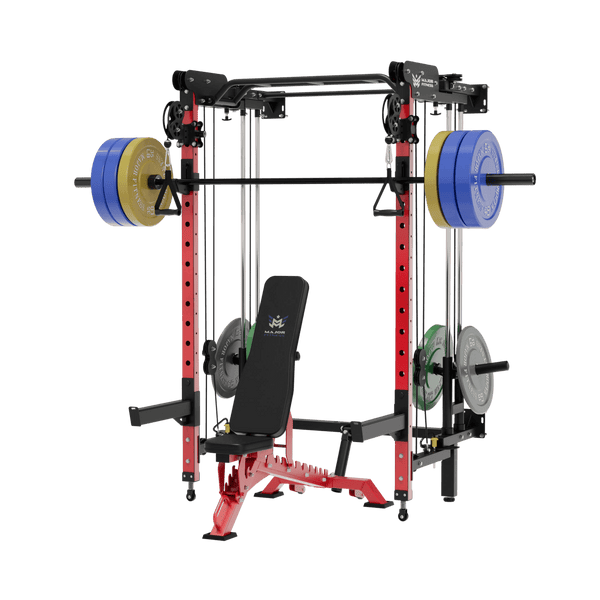 Major Fitness All-In-One Home Gym Folding Power Rack Package Lightning F35
