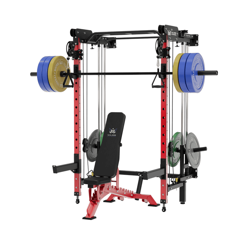 MAJOR FITNESS All-In-One Home Gym Folding Power Rack Package Lightning F35