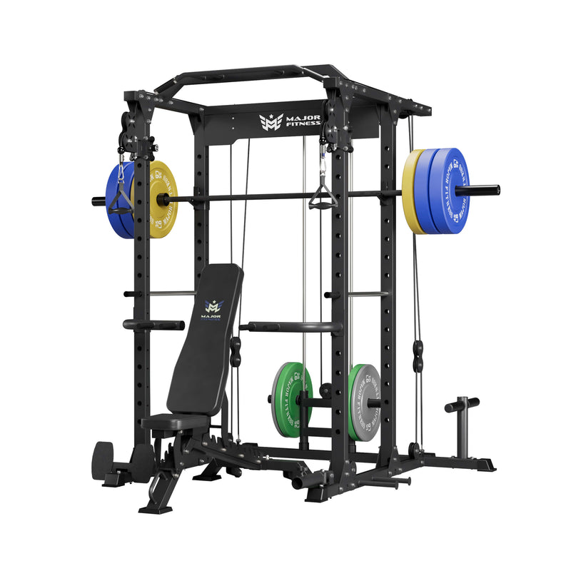 MAJOR FITNESS All-In-One Home Gym Power Rack Package PLM03