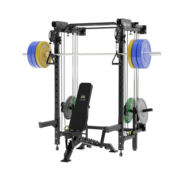 MAJOR FITNESS All-In-One Home Gym Folding Power Rack Package Lightning F35
