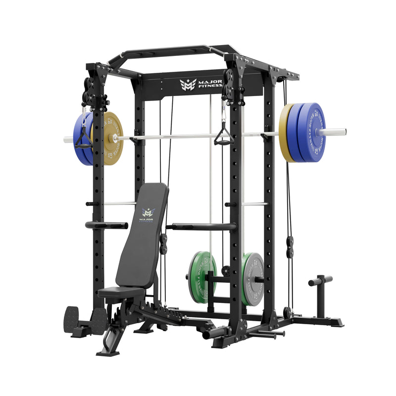 MAJOR FITNESS All-In-One Home Gym Power Rack Package PLM03