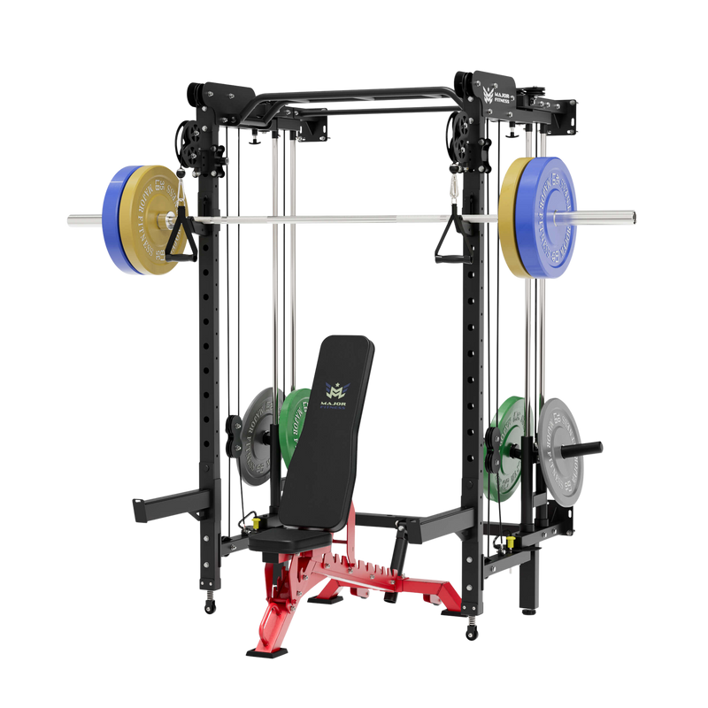 MAJOR FITNESS All-In-One Home Gym Folding Power Rack Package Lightning F35