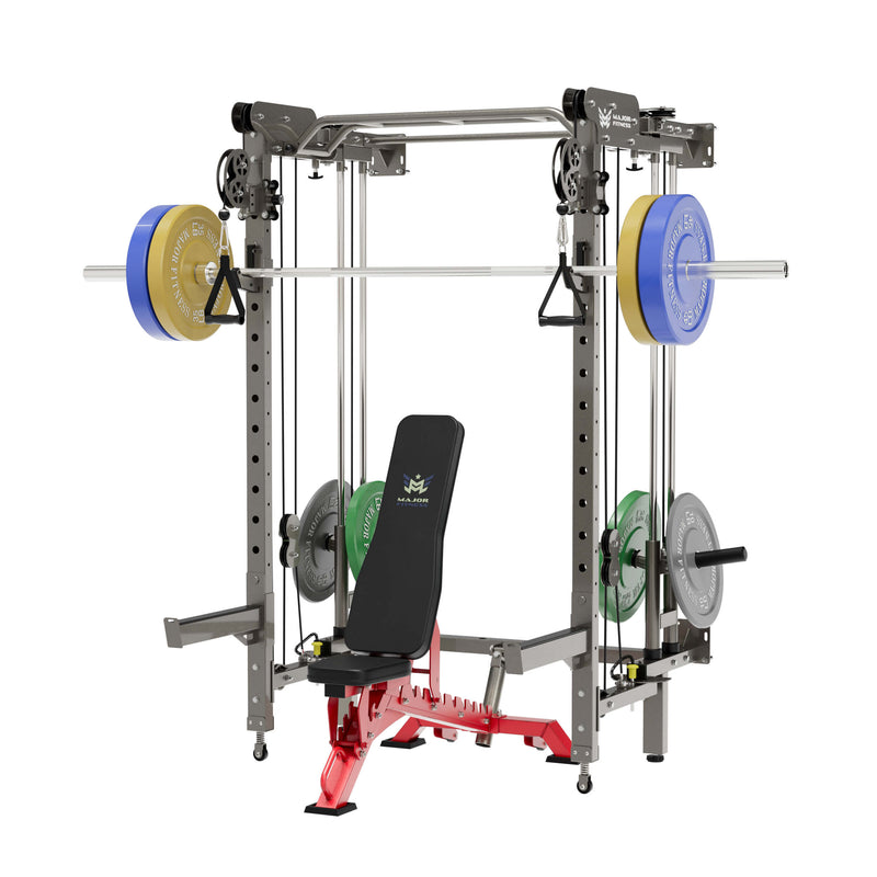 MAJOR FITNESS All-In-One Home Gym Folding Power Rack Package Lightning F35