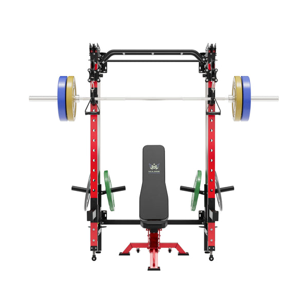 Major Fitness All-In-One Home Gym Folding Power Rack Package Lightning F35
