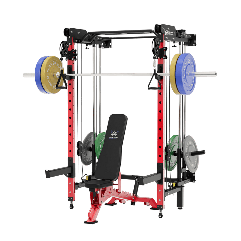 MAJOR FITNESS All-In-One Home Gym Folding Power Rack Package Lightning F35