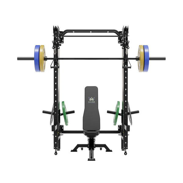 MAJOR FITNESS All-In-One Home Gym Folding Power Rack Package Lightning F35
