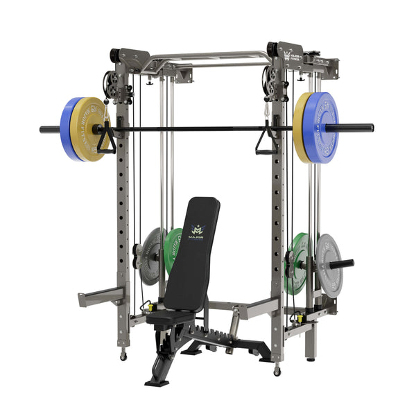 MAJOR FITNESS All-In-One Home Gym Folding Power Rack Package Lightning F35
