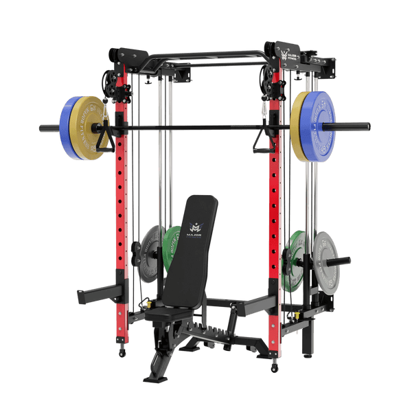 MAJOR FITNESS All-In-One Home Gym Folding Power Rack Package Lightning F35
