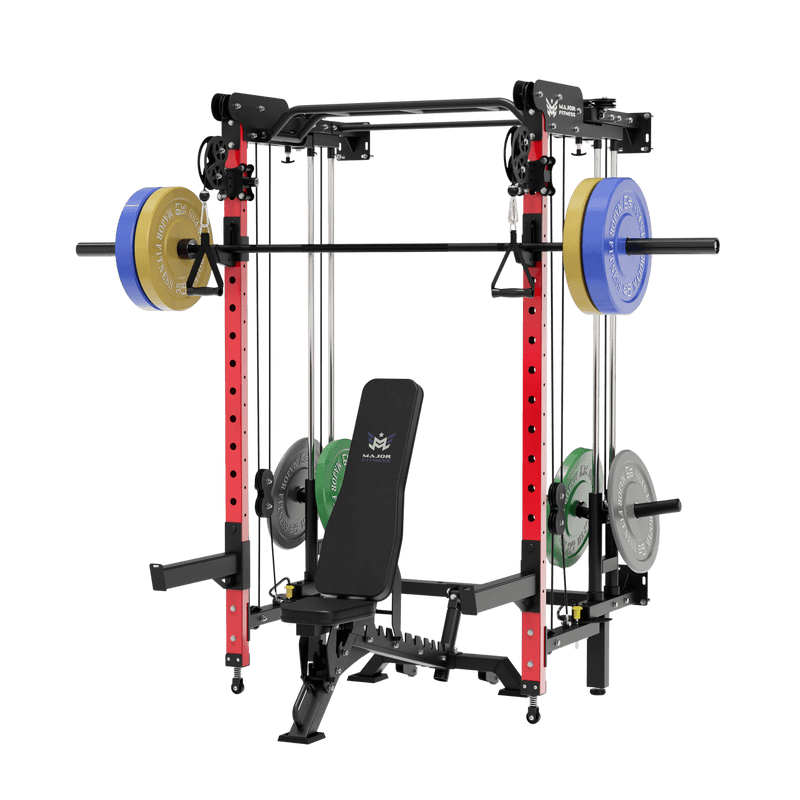 MAJOR FITNESS All-In-One Home Gym Folding Power Rack Package Lightning F35