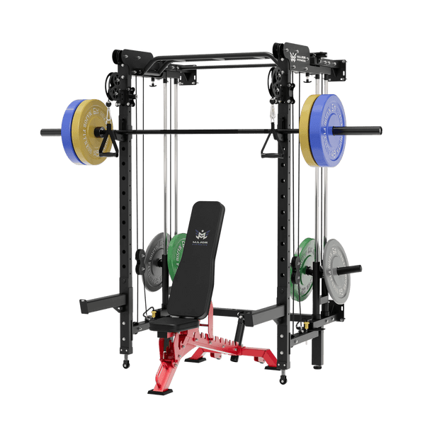 Major Fitness All-In-One Home Gym Folding Power Rack Package Lightning F35
