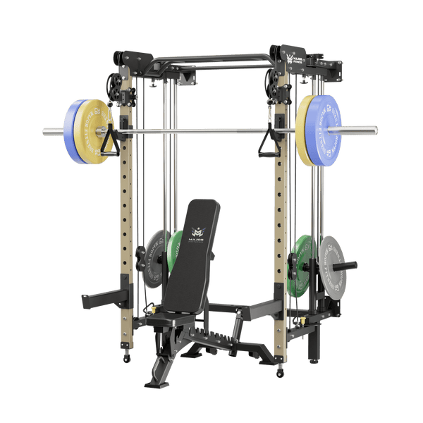 MAJOR FITNESS All-In-One Home Gym Folding Power Rack Package Lightning F35
