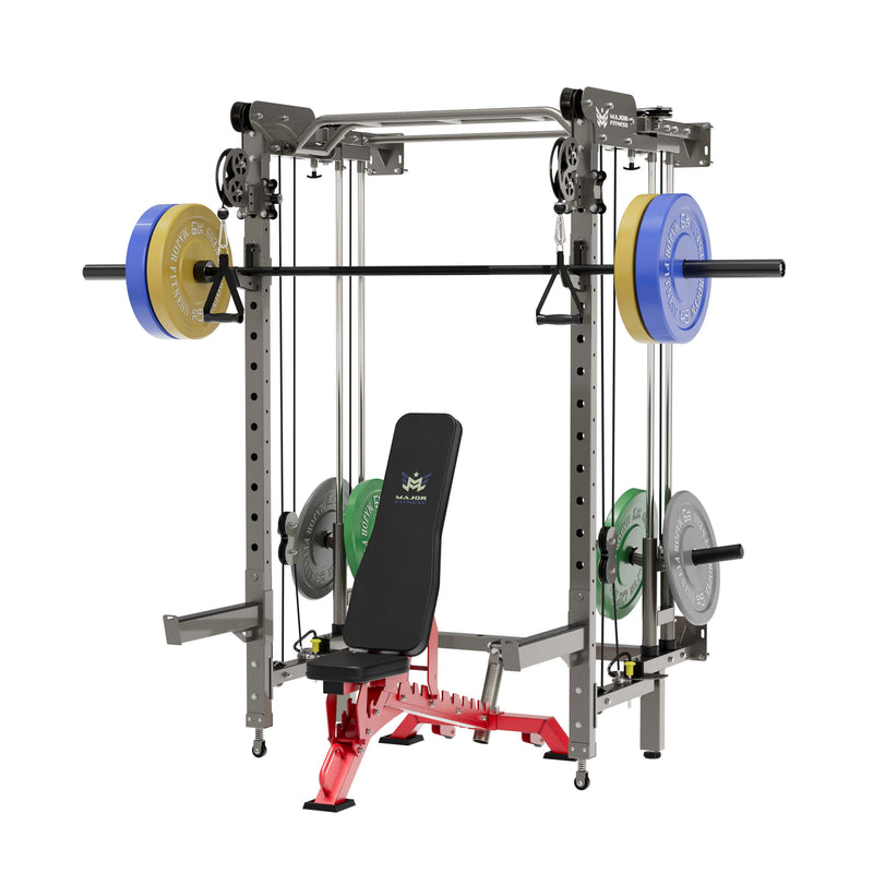 MAJOR FITNESS All-In-One Home Gym Folding Power Rack Package Lightning F35