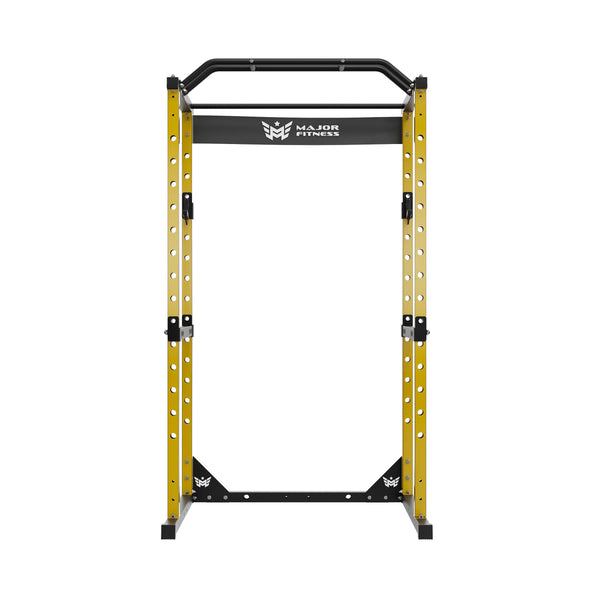 power rack home gym raptor f16 yellow front view
