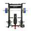 Smith machine B52 gym package by Major Fitness, featuring a bench and 320lb weight plate set
