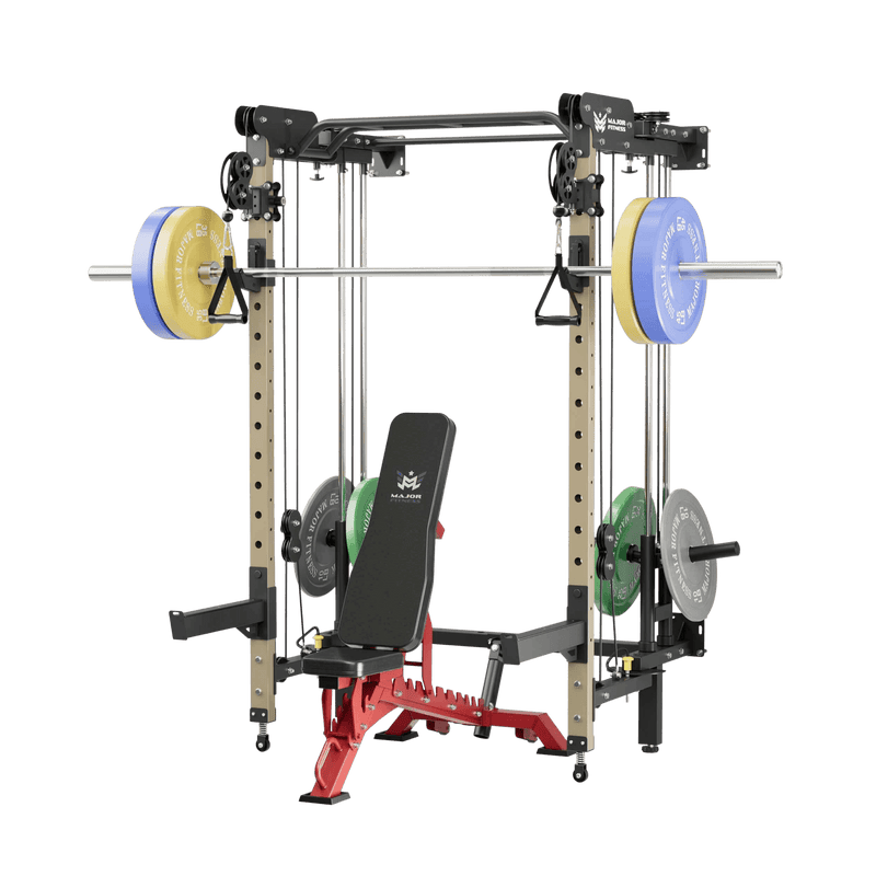 MAJOR FITNESS All-In-One Home Gym Folding Power Rack Package Lightning F35