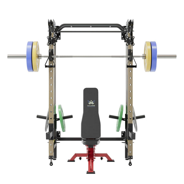 MAJOR FITNESS All-In-One Home Gym Folding Power Rack Package Lightning F35
