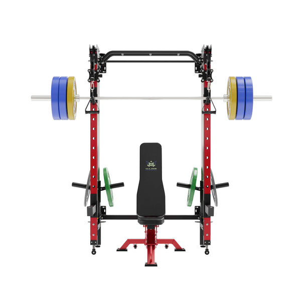 MAJOR FITNESS All-In-One Home Gym Folding Power Rack Package Lightning F35
