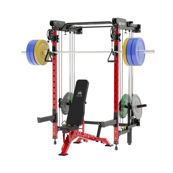 Major Fitness All-In-One Home Gym Folding Power Rack Package Lightning F35
