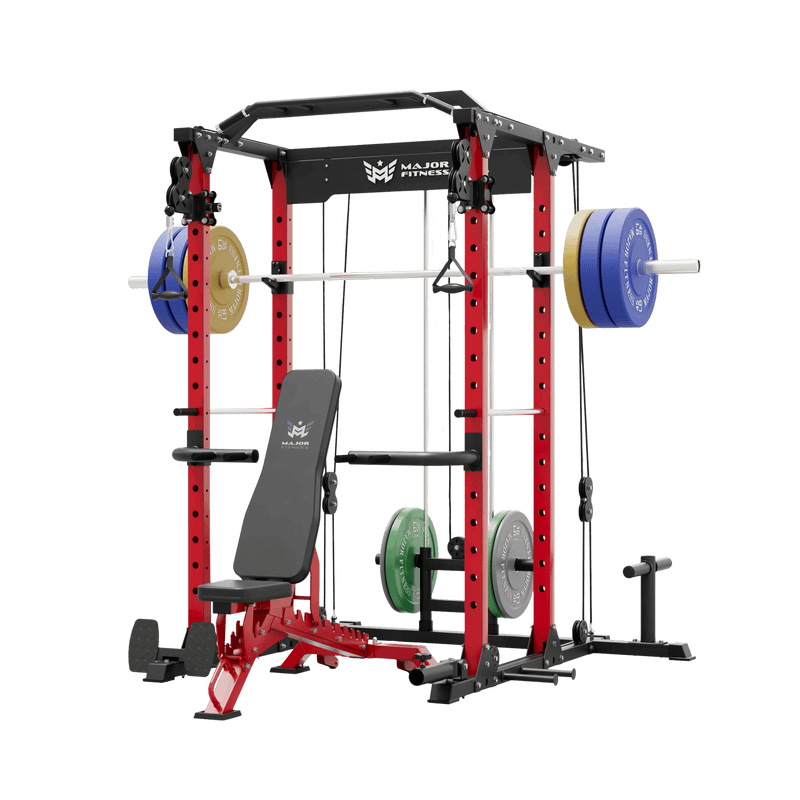 MAJOR FITNESS All-In-One Home Gym Power Rack Package PLM03